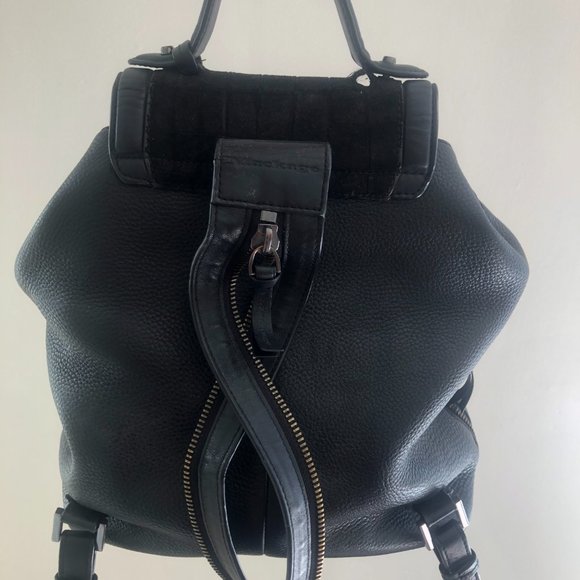 Mackage Black Leather backpack - Picture 2 of 6